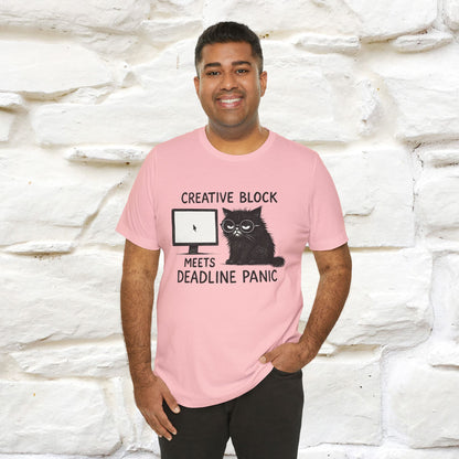"Creative Block Meets Deadline..." |Cat T-Shirt | Nunu&Miao Studio