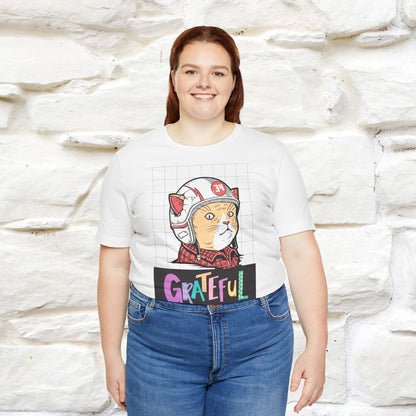 ''Grateful''  Cat T-shirt for Men and Women  100% Cotton*