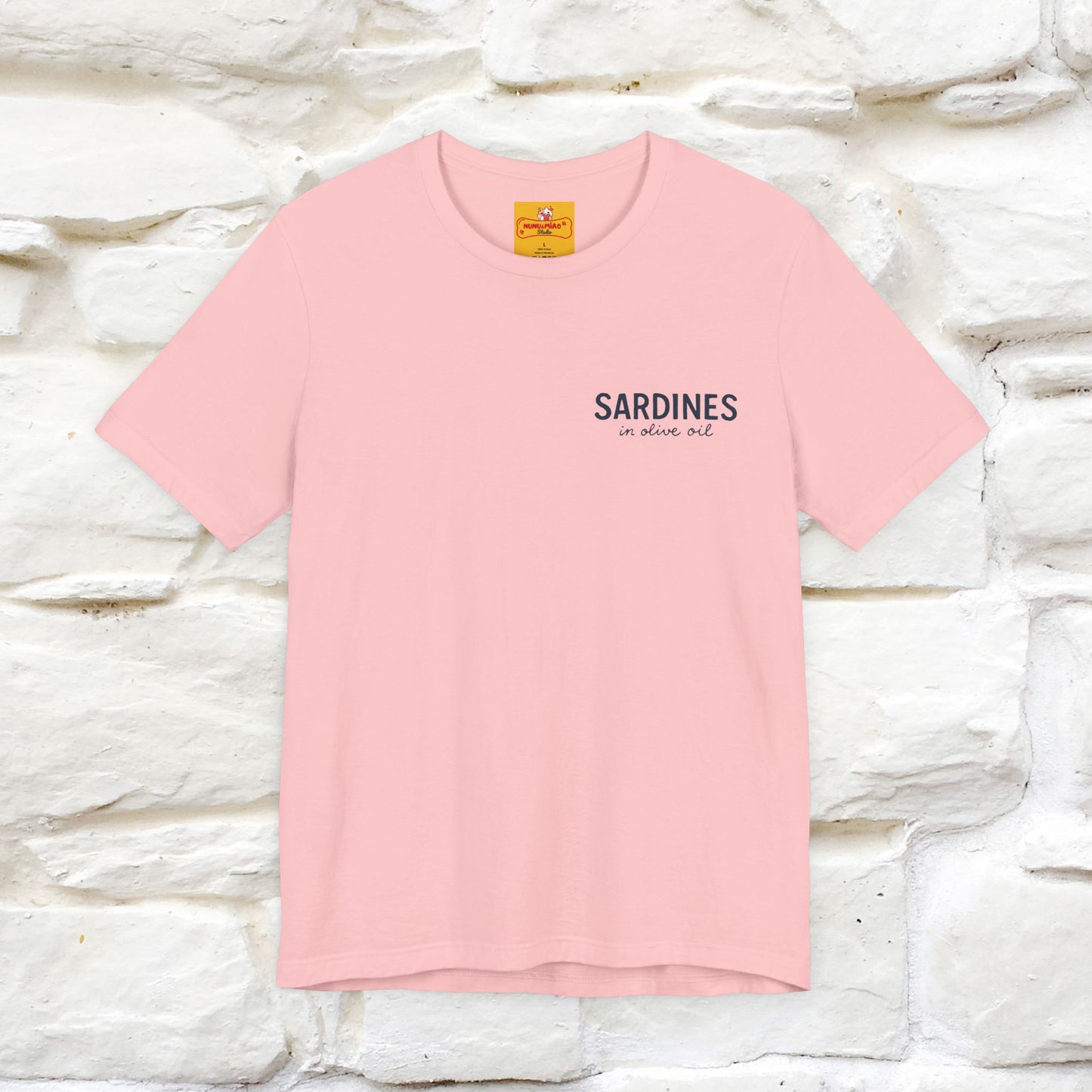 "Sardines In Olive Oil" Cute T-shirt | Front & Back Design|Nunu&Miao Studio