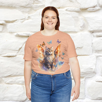 "Meow-velous Butterflies" T-shirt for Women | 100% Cotton*