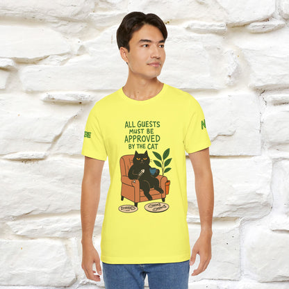 "All Guest Must Be Approved By The Cat - NO,MAYBE" Cat T-shirt |Nunu&Miao Studio - Nunu&Miao Studio