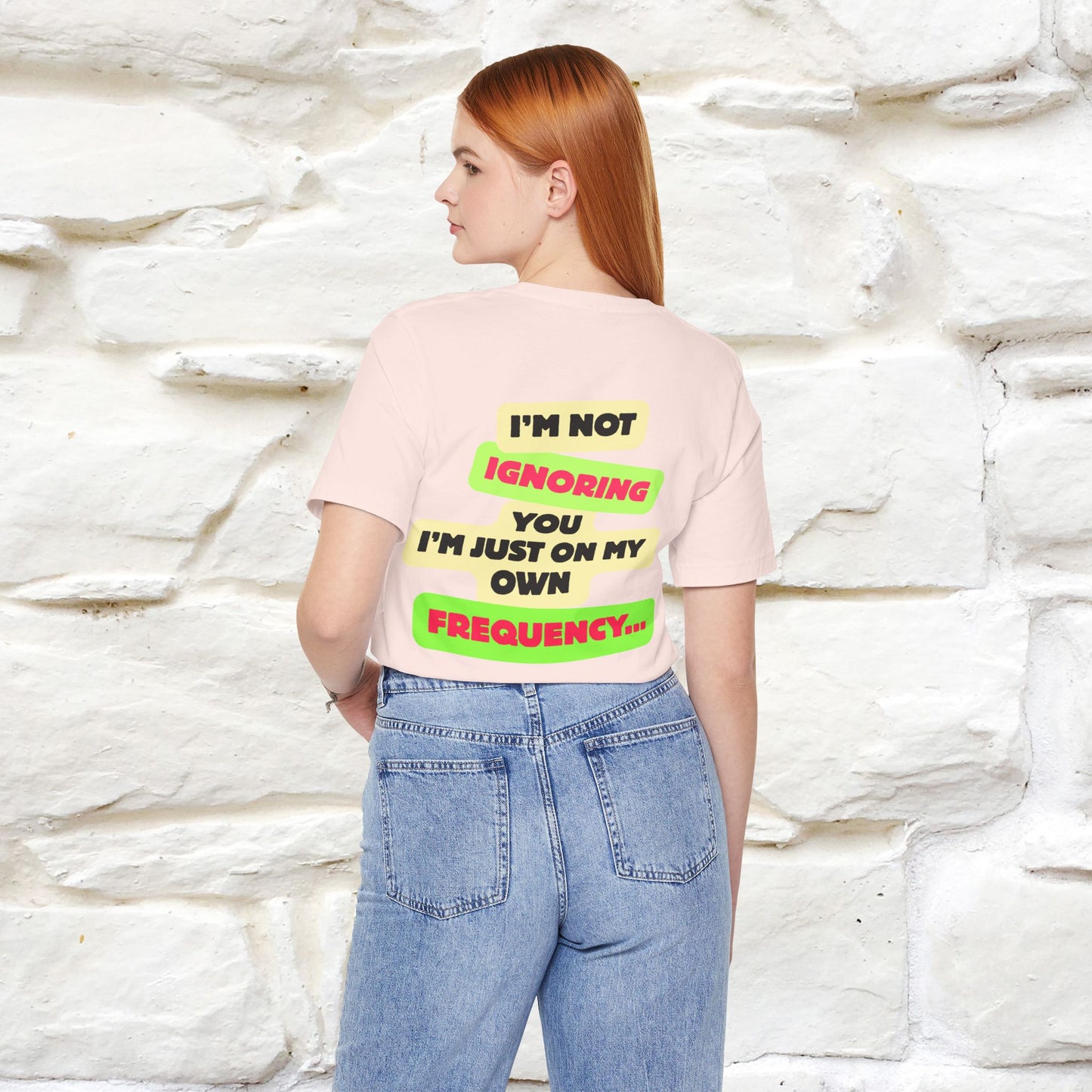 "I'm Not Ignoring You. I'm Just  .. " Cat T-Shirt | Front & Back Design | Nunu&Miao Studio