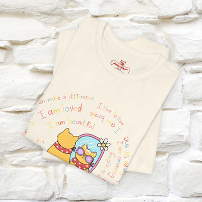 ''Self Positive Affirmation''  Cat T-shirt for Women 100% Cotton*