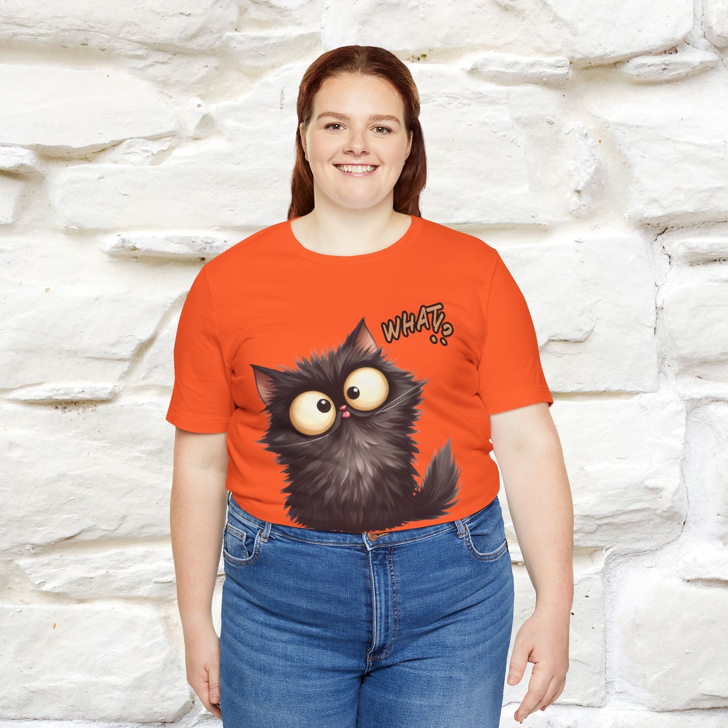 What? Cat T-Shirt for Men & Women | 100% Cotton* Funny & Stylish Tee