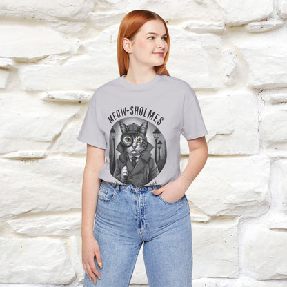''Meow-Sholmes: The Case of the Missing Kibble'' | Detective Cat Tee | Nunu&Miao Studio - Nunu&Miao Studio