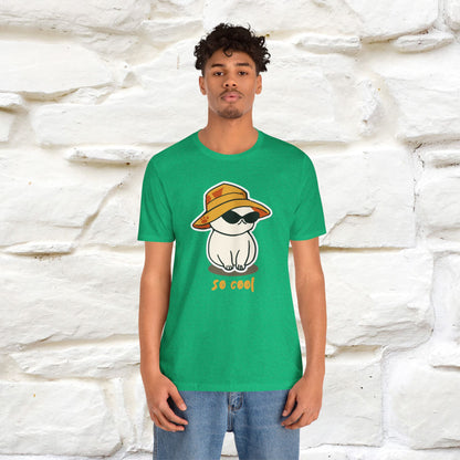 "So Cool" Cat T-Shirt for Men and Women | 100% Cotton* | Trendy Cat Apparel for Cat Lovers