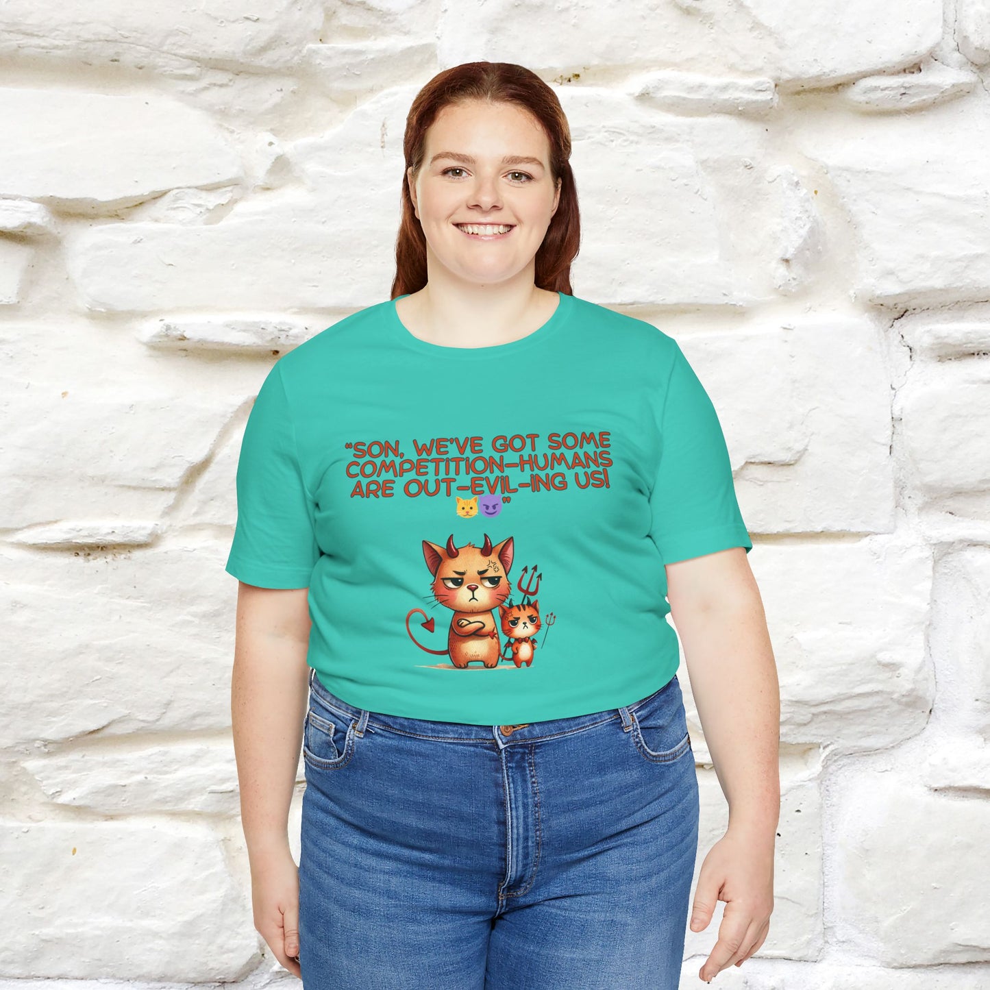 "Humans Are Out-Evil-Ing Us." Cat  T-shirt |Nunu&Miao Studio
