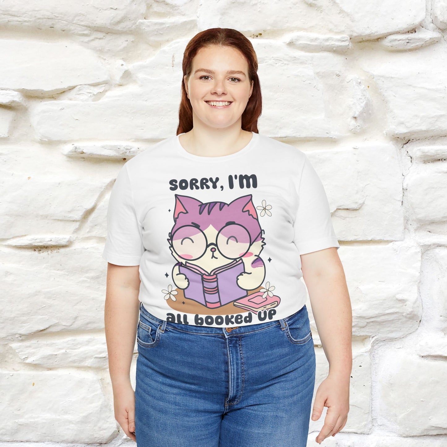 Funny Cat T-Shirt for Book Lovers – 100% Cotton* | Cute Cat Apparel for Men & Women | Gifts for Cat Lovers