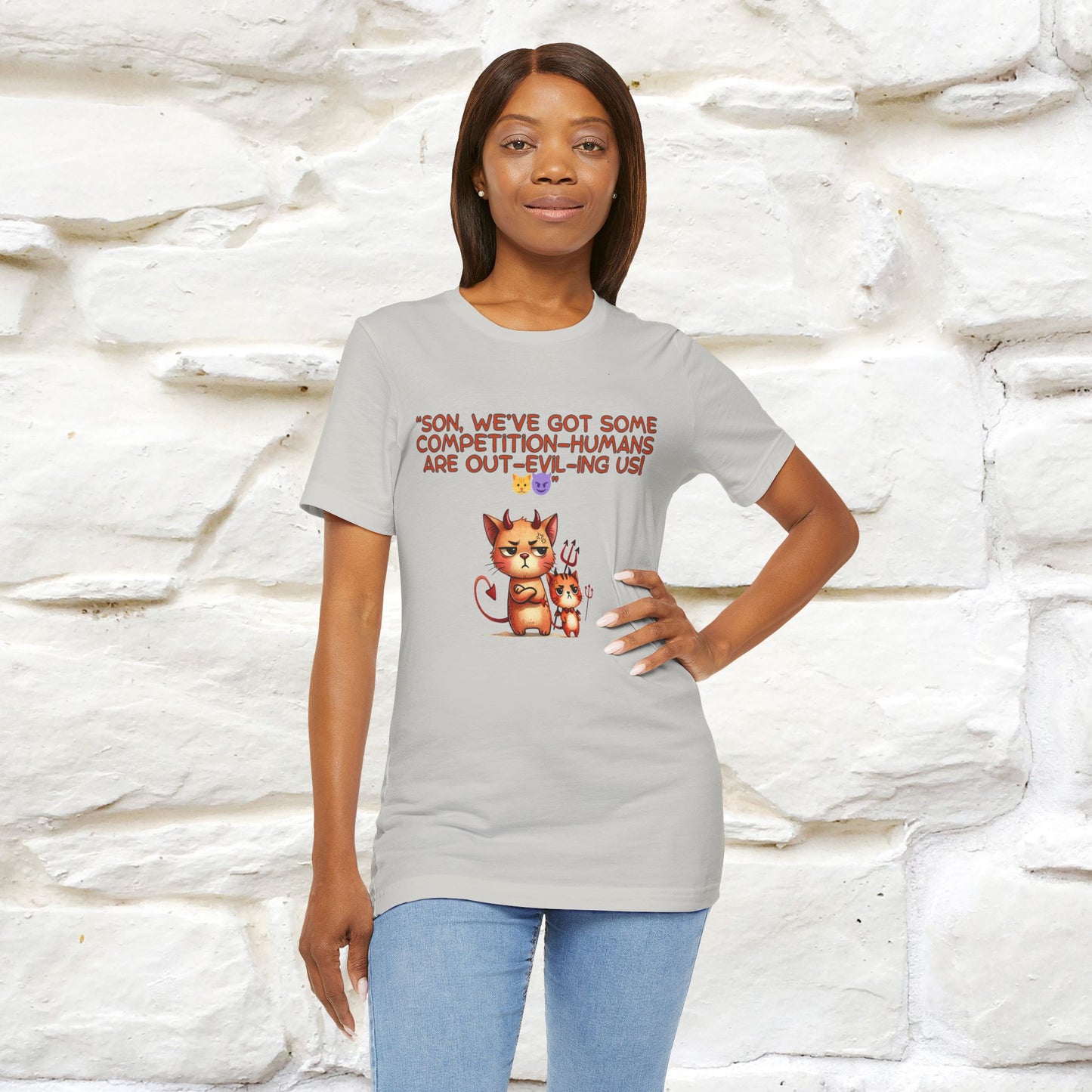 "Humans Are Out-Evil-Ing Us." Cat  T-shirt |Nunu&Miao Studio