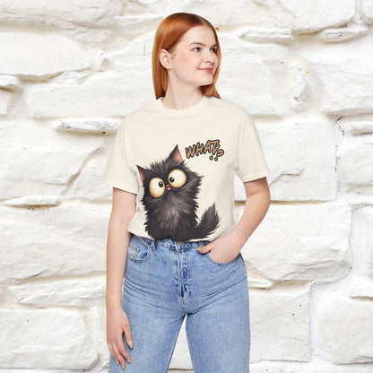 What? Cat T-Shirt for Men & Women | 100% Cotton* Funny & Stylish Tee