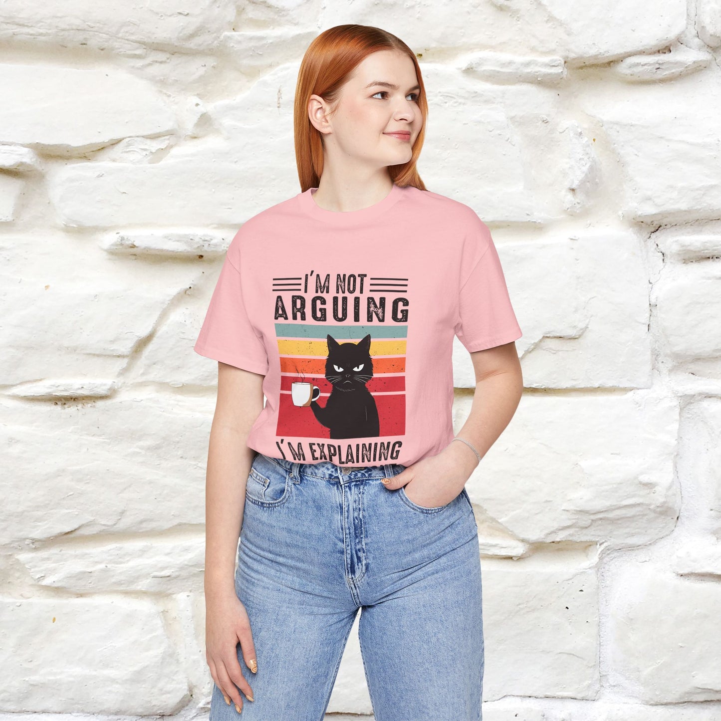 Non sto discutendo, sto spiegando perché ho ragione T-shirt con gatto per uomo e donna | 100% cotone* Maglietta divertente