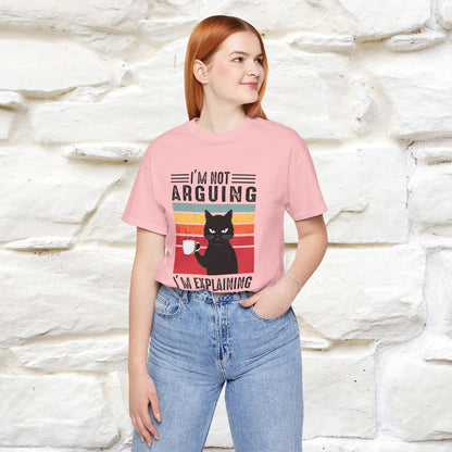Non sto discutendo, sto spiegando perché ho ragione T-shirt con gatto per uomo e donna | 100% cotone* Maglietta divertente