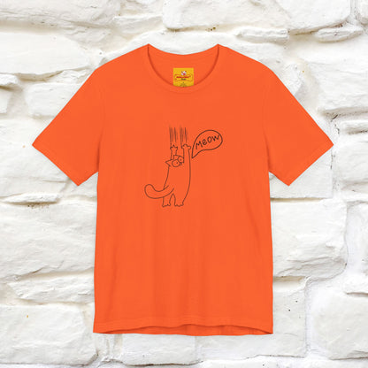 "Meow Meow Meow" Cat T-Shirt | Front & Back Design | Nunu&Miao Studio