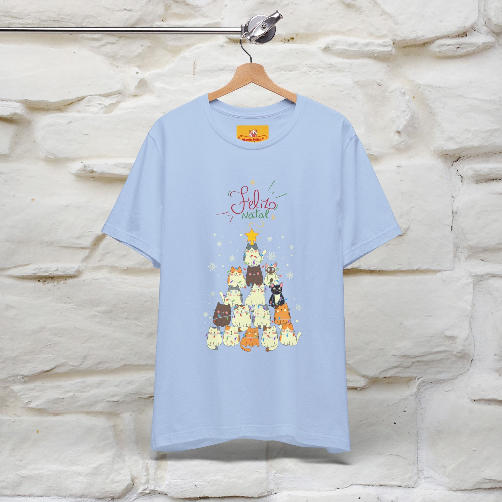 "Feliz Natal" Cat T-shirt|Nunu&Miao Studio - Nunu&Miao Studio