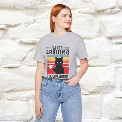 Non sto discutendo, sto spiegando perché ho ragione T-shirt con gatto per uomo e donna | 100% cotone* Maglietta divertente