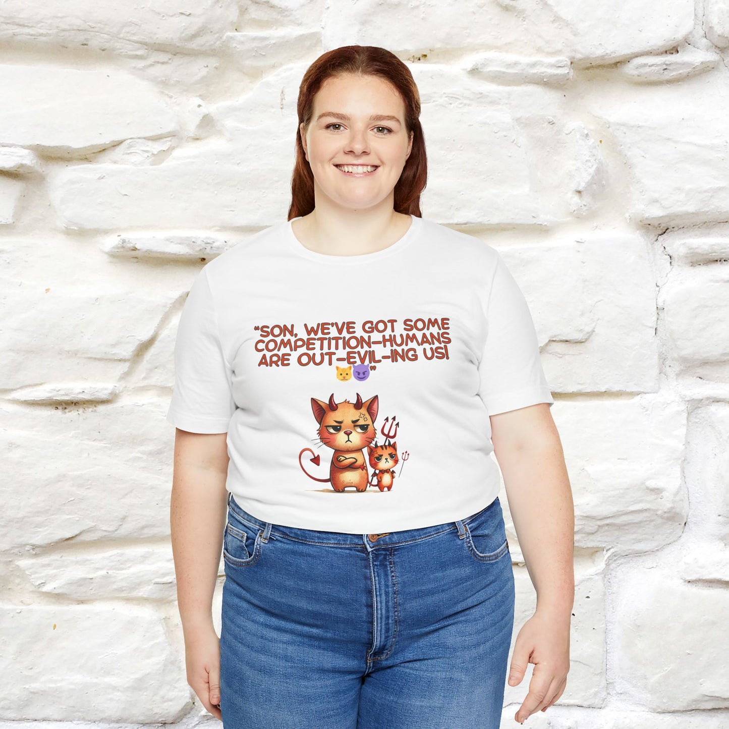 "Humans Are Out-Evil-Ing Us." Cat  T-shirt |Nunu&Miao Studio - Nunu&Miao Studio