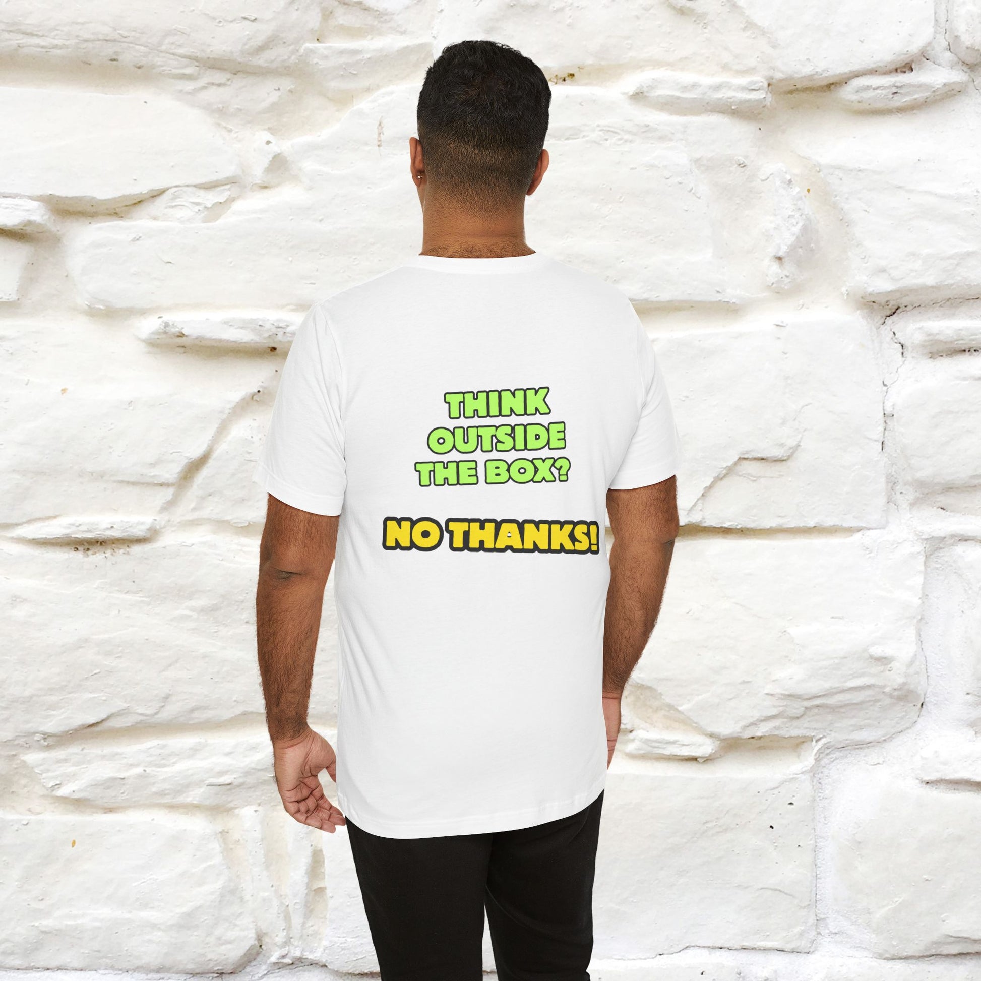 "Think outside the box? No thanks." Cat T-Shirt | Nunu&Miao Studio - Nunu&Miao Studio