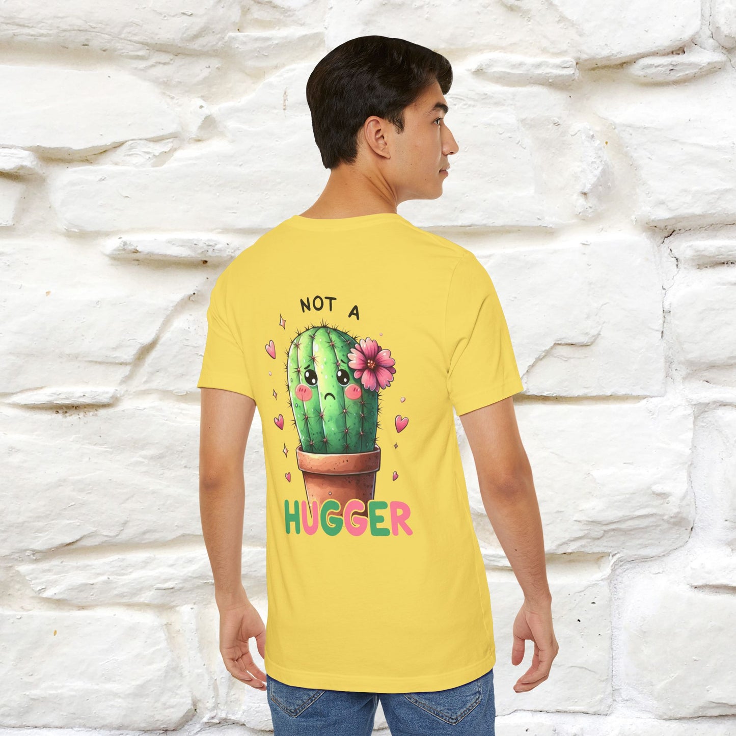 "Not A Hugger" |Funny T-Shirt | Front & Back Design|Nunu&Miao Studio