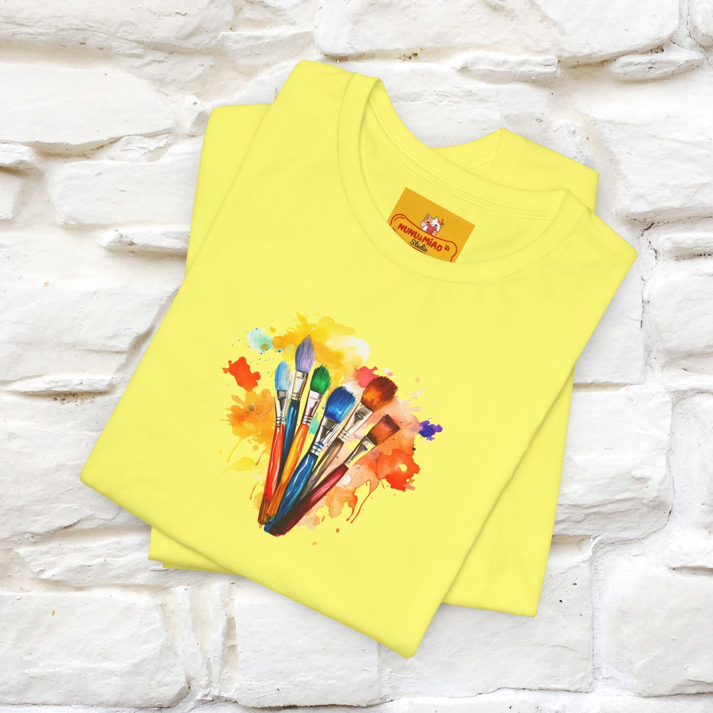 "Il Pittore'' Cat T-Shirt Front and Back Design | Nunu&Miao Studio