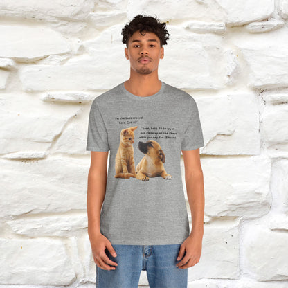 ''I am The Boss Here'' Funny Cat T-shirt for Men and Women  100% Cotton*