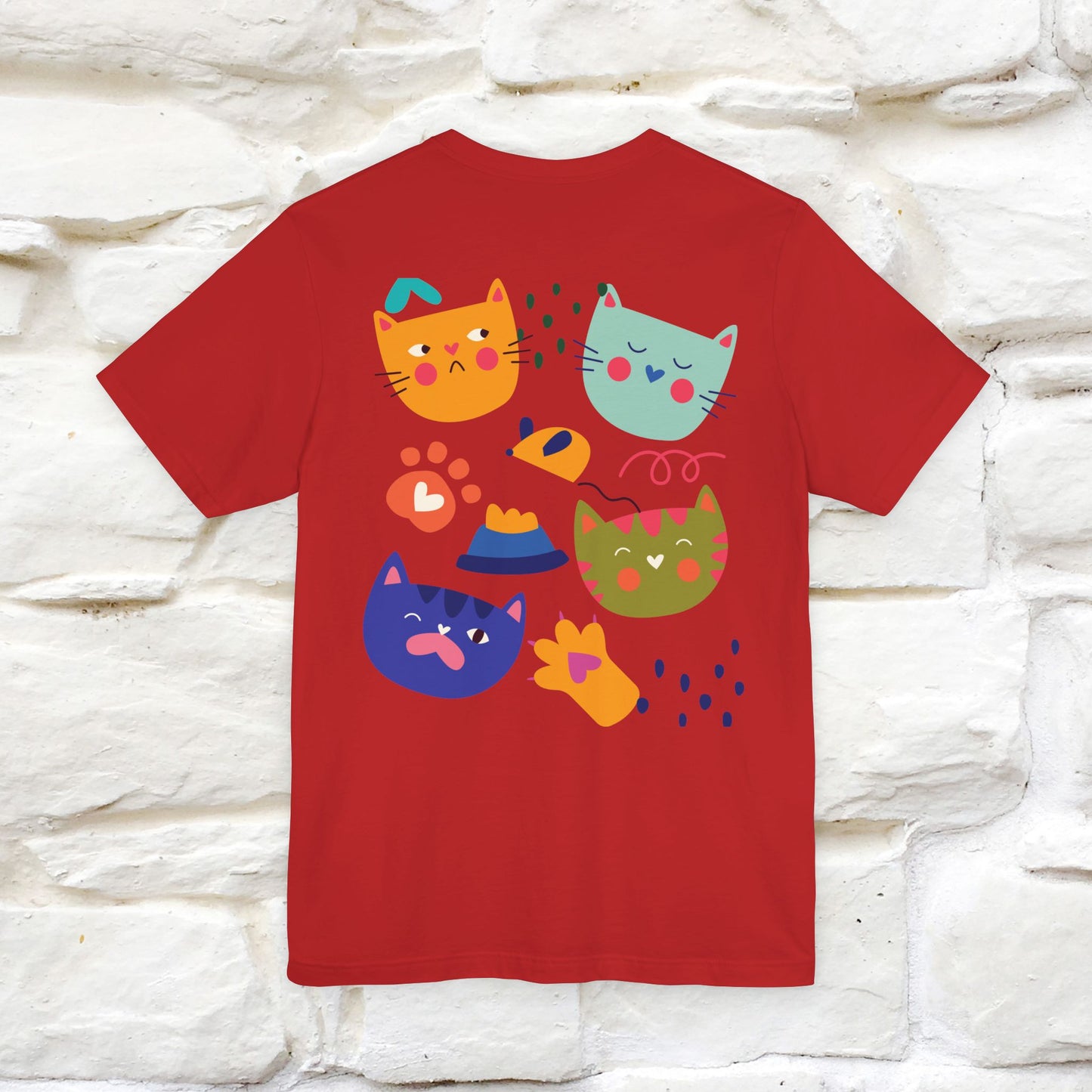 ''The Power Of Meow'' Cat T-Shirt Front and Back Design | Nunu&Miao Studio