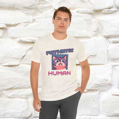 ''Pathetic Human'' | Funny Cat T-Shirt | Nunu&Miao Studio