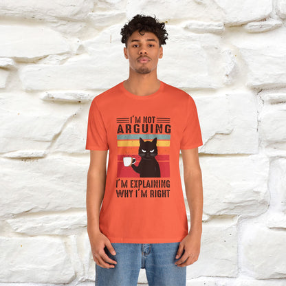 Non sto discutendo, sto spiegando perché ho ragione T-shirt con gatto per uomo e donna | 100% cotone* Maglietta divertente