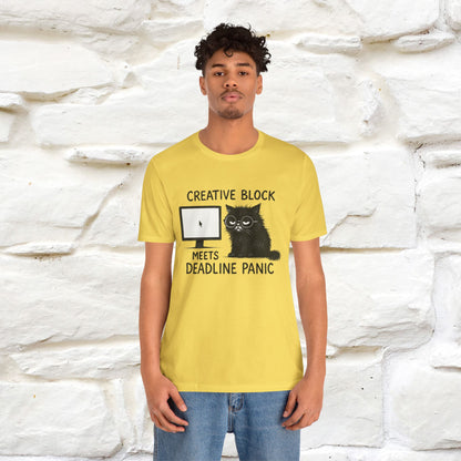 "Creative Block Meets Deadline..." |Cat T-Shirt | Nunu&Miao Studio