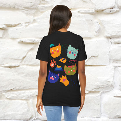 ''The Power Of Meow'' Cat T-Shirt Front and Back Design | Nunu&Miao Studio