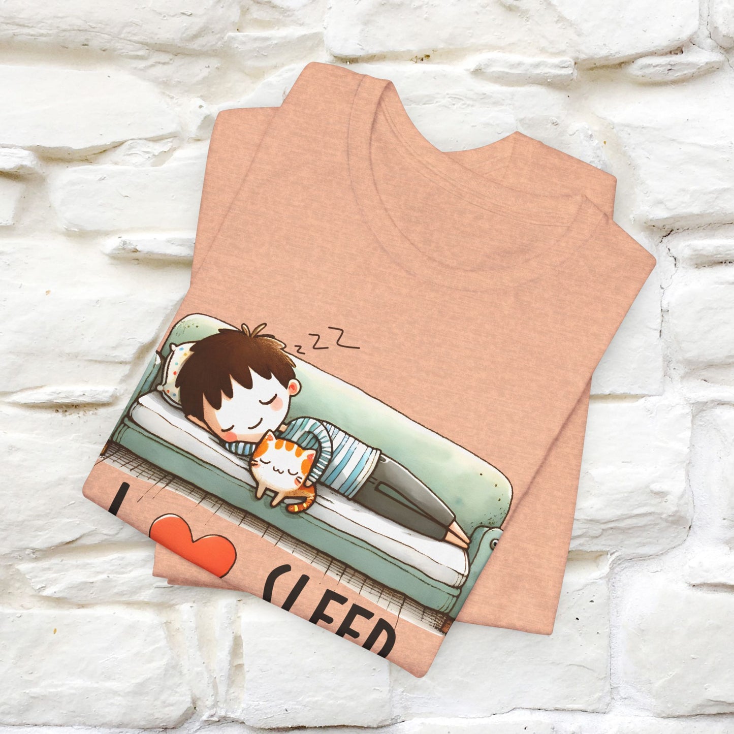 ''I Love Sleep''  Cat T-shirt for Men and Women  100% Cotton*