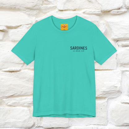 "Sardines In Olive Oil" Cute T-shirt | Front & Back Design|Nunu&Miao Studio