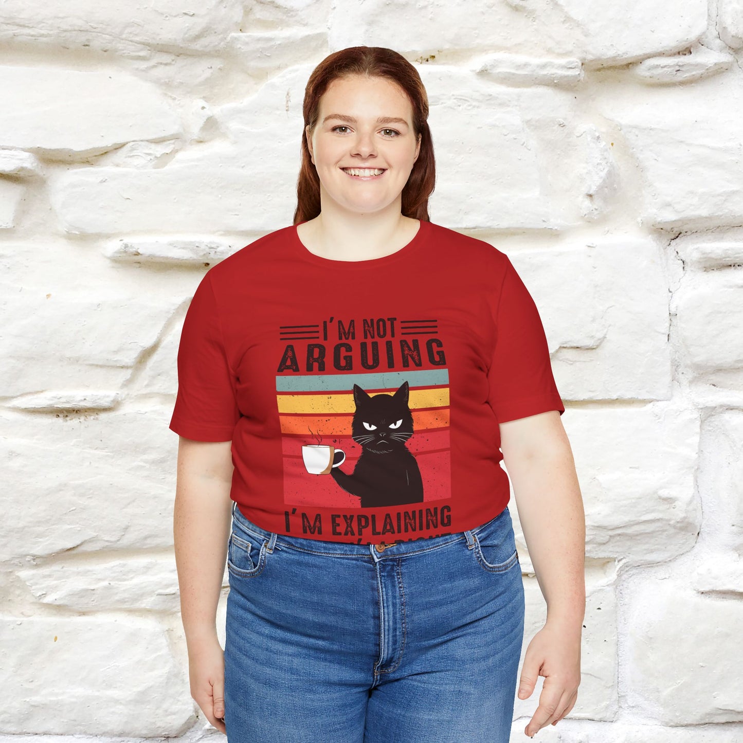 Non sto discutendo, sto spiegando perché ho ragione T-shirt con gatto per uomo e donna | 100% cotone* Maglietta divertente