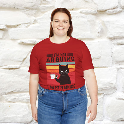 Non sto discutendo, sto spiegando perché ho ragione T-shirt con gatto per uomo e donna | 100% cotone* Maglietta divertente