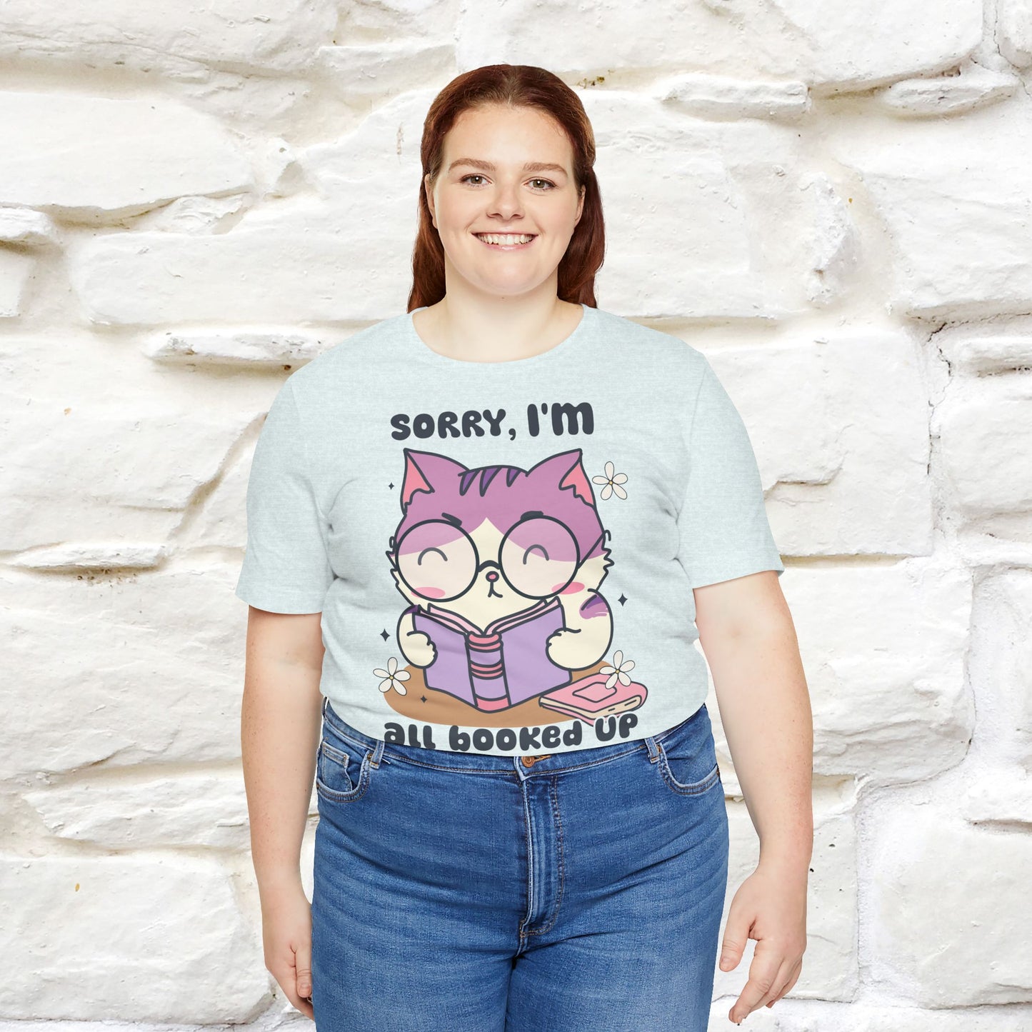 Funny Cat T-Shirt for Book Lovers – 100% Cotton* | Cute Cat Apparel for Men & Women | Gifts for Cat Lovers