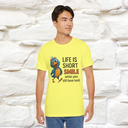 "Life Is Short Smile While ..." |Funny T-Shirt | Nunu&Miao Studio