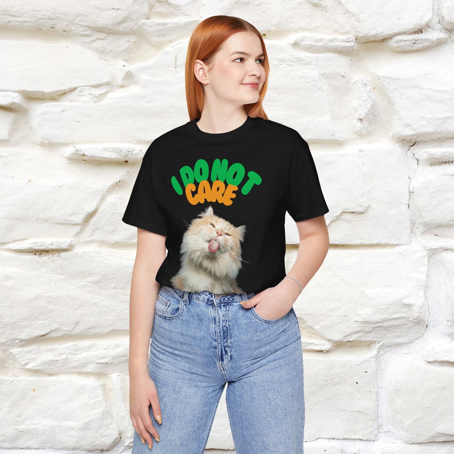 ''I Do Not Care''  Cat T-shirt for Men and Women  100% Cotton*