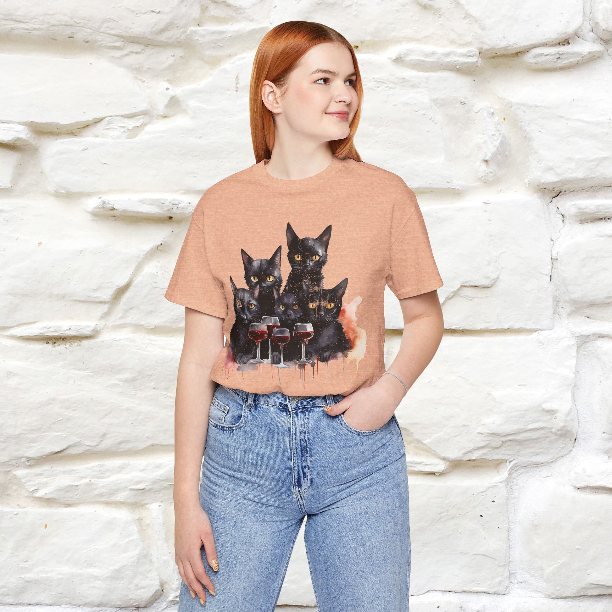 "Catty Cocktails'' T-shirt for Women 100% Cotton* - Nunu&Miao Studio