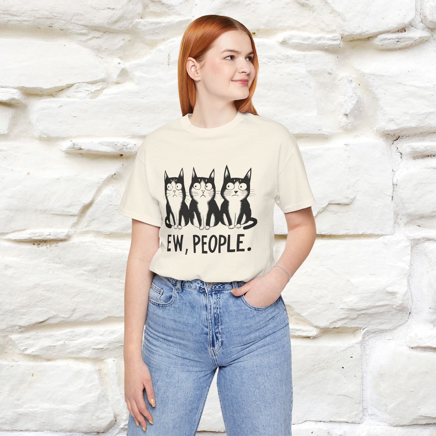 Ew, People | Funny Cat T-Shirt | Nunu&Miao Studio - Nunu&Miao Studio