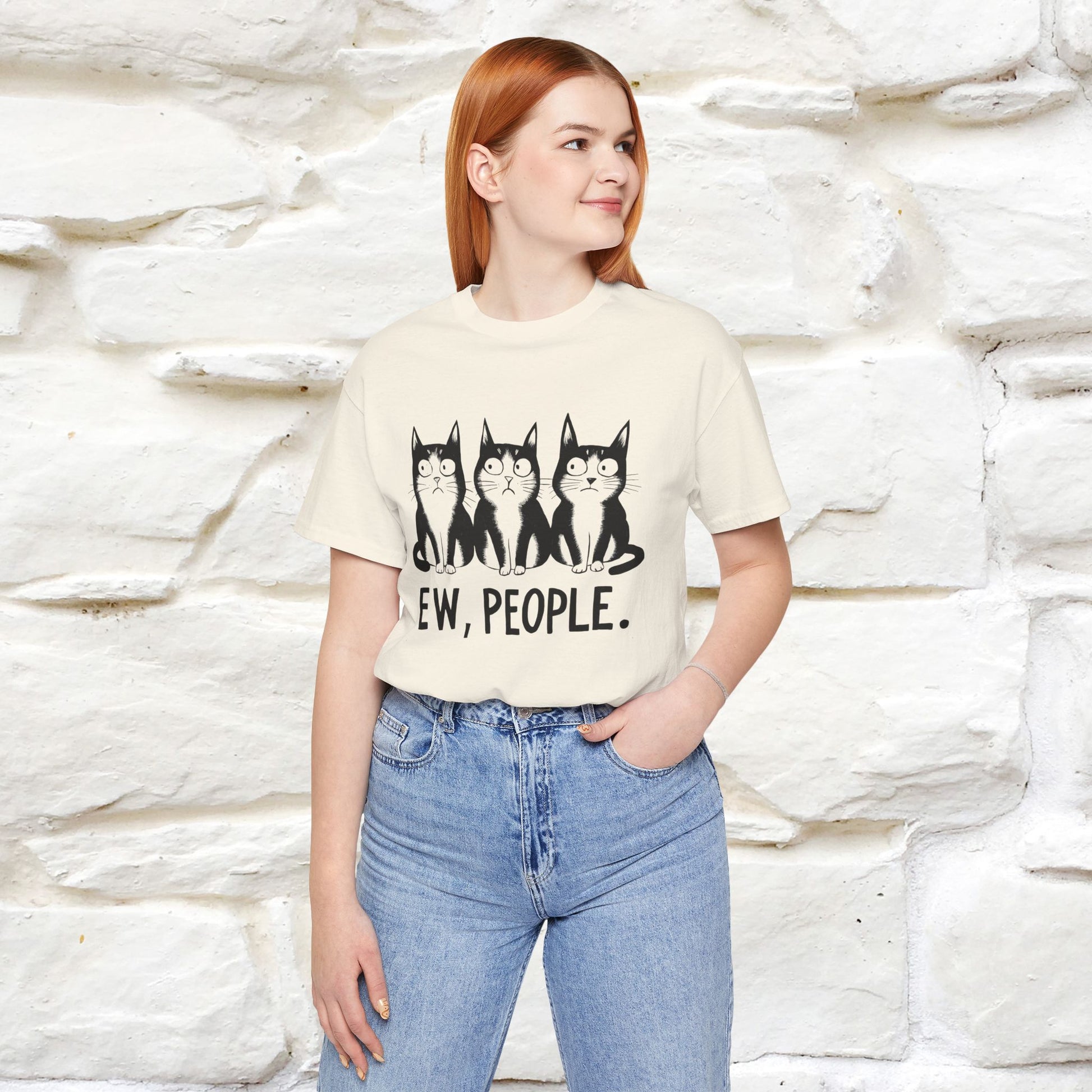 Ew, People | Funny Cat T-Shirt | Nunu&Miao Studio - Nunu&Miao Studio
