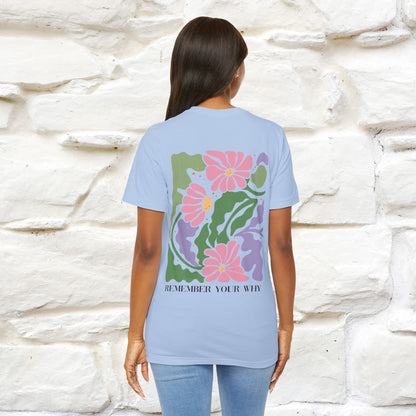 "Remember Your Why'' Cat T-Shirt Front and Back Design | Nunu&Miao Studio
