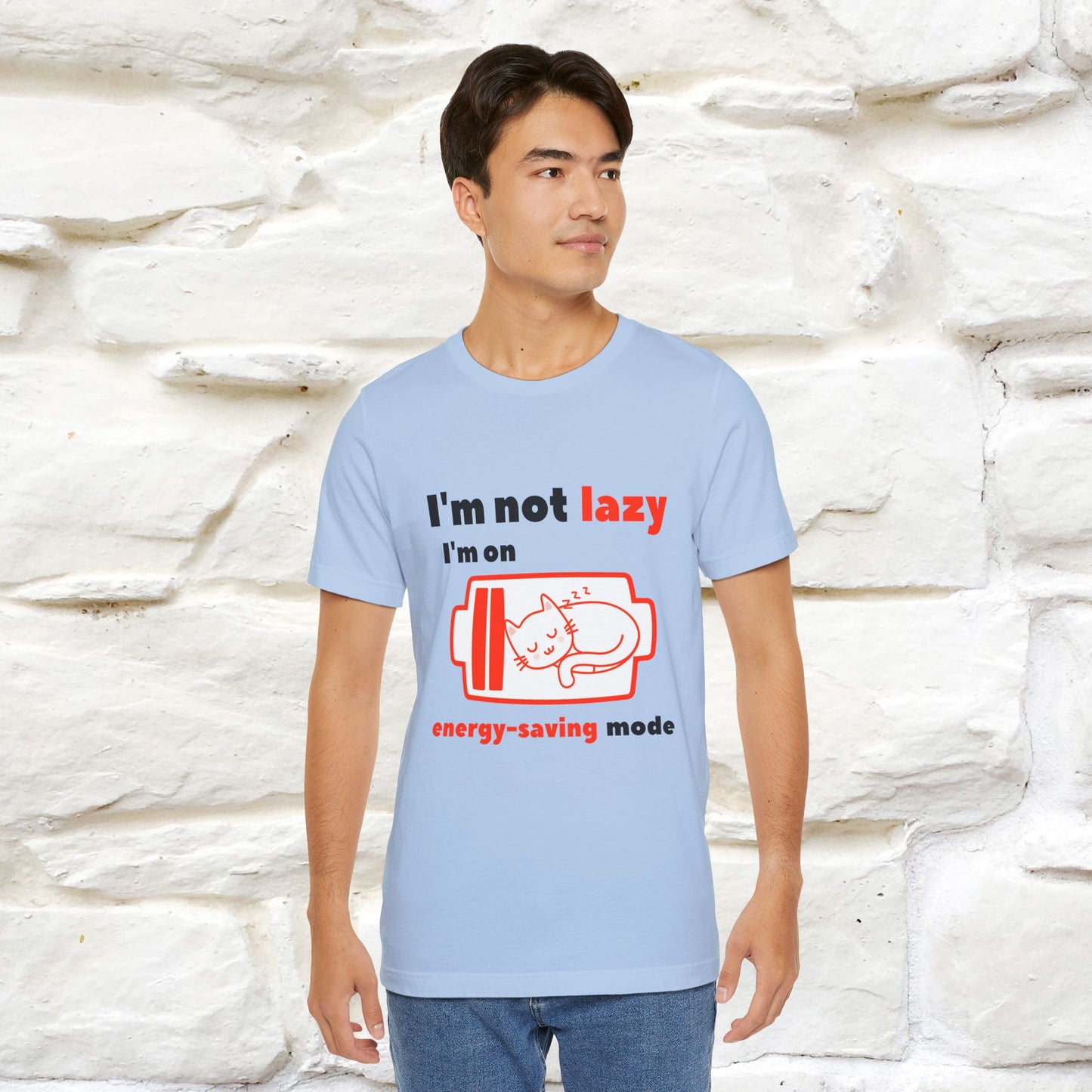 ''I am Not Lazy...'' Cat T-Shirt | Nunu&Miao Studio