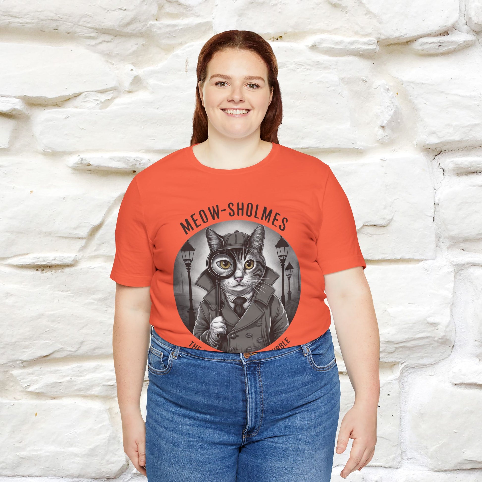 ''Meow-Sholmes: The Case of the Missing Kibble'' | Detective Cat Tee | Nunu&Miao Studio - Nunu&Miao Studio