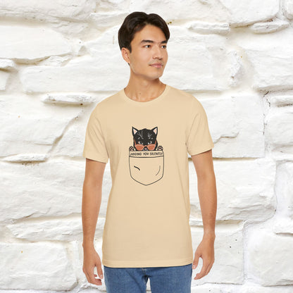 Judging You Silently Cat T-Shirt for Men | 100% Cotton* Funny & Sassy Tee