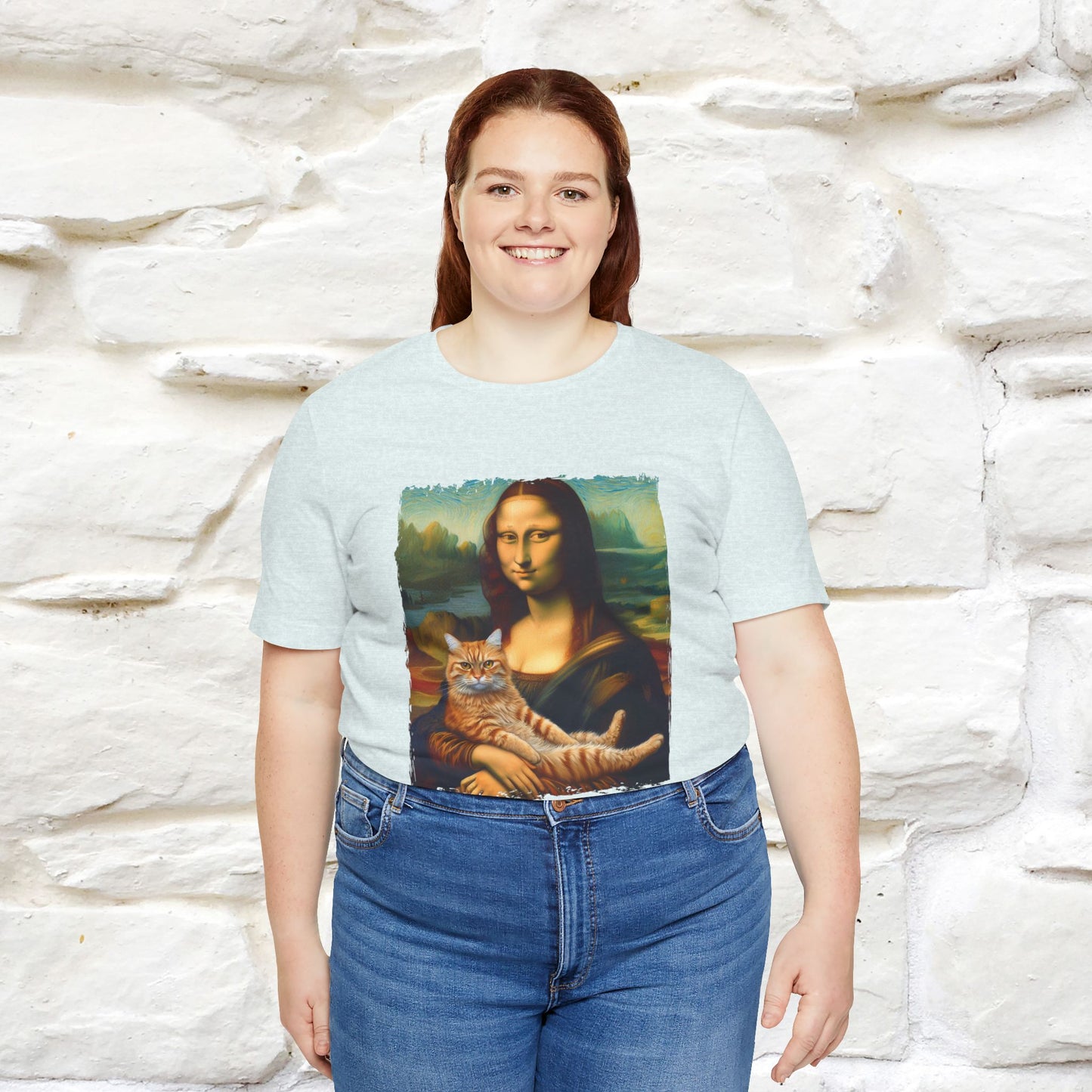 Mona Lisa’s Cat T-Shirt | Classic Art-Inspired Cat Tee for Men & Women | 100% Cotton*