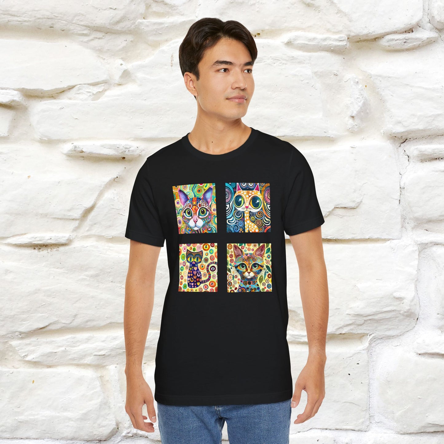 "Mosaic" Cat T-shirt for Men & Women | 100% Cotton* 🐾