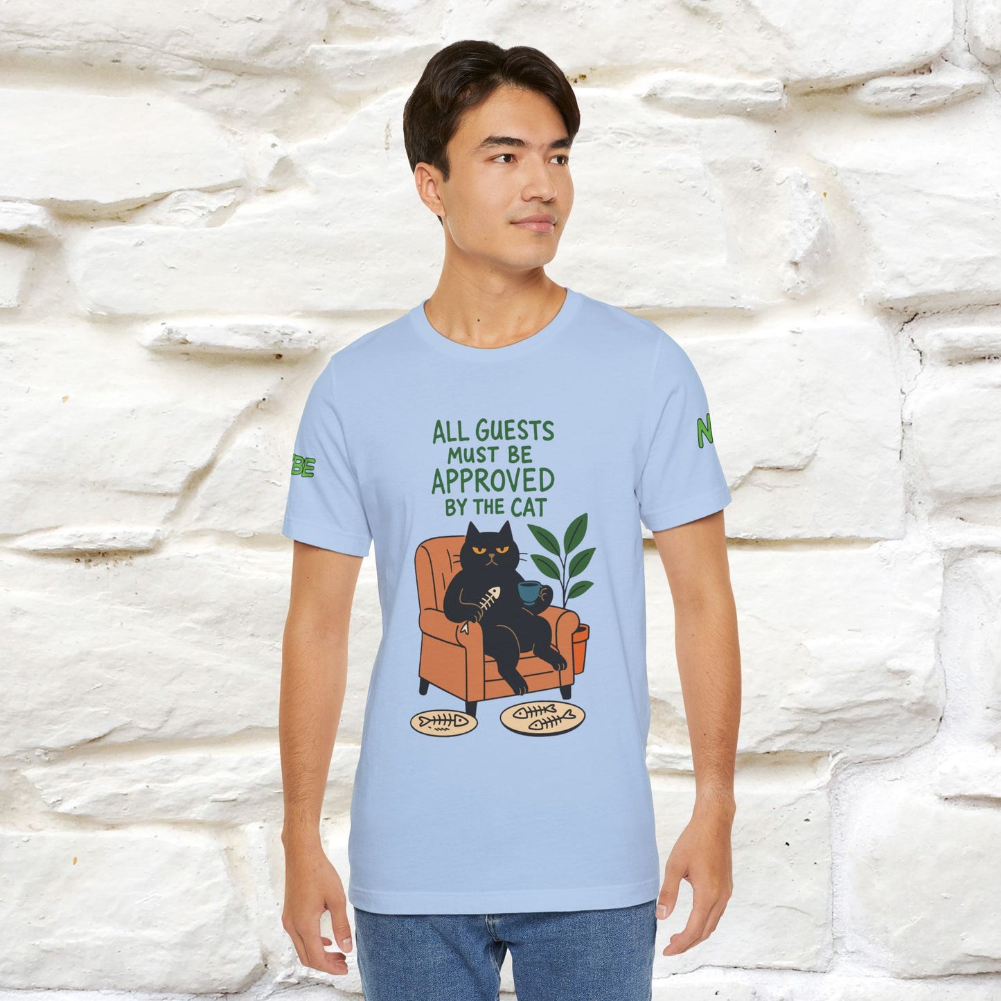 "All Guest Must Be Approved By The Cat - NO,MAYBE" Cat T-shirt |Nunu&Miao Studio