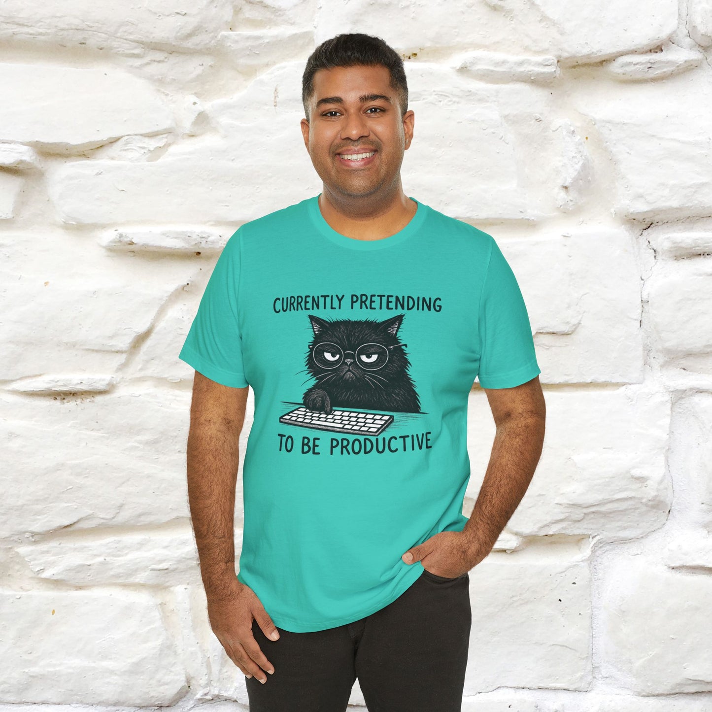 "Currently Pretending To Be Productive" |Cat T-Shirt | Nunu&Miao Studio