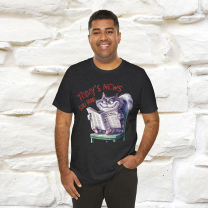 Today's News: Humans Still Dumb" Funny Cat T-Shirt for Men & Women | 100% Cotton* 🐾