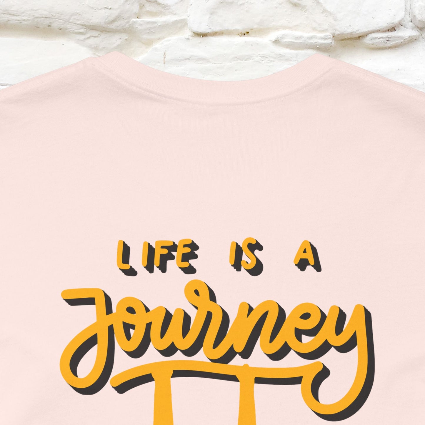 "Life Is A Journey'' Cat T-Shirt | Front & Back Design | Nunu&Miao Studio