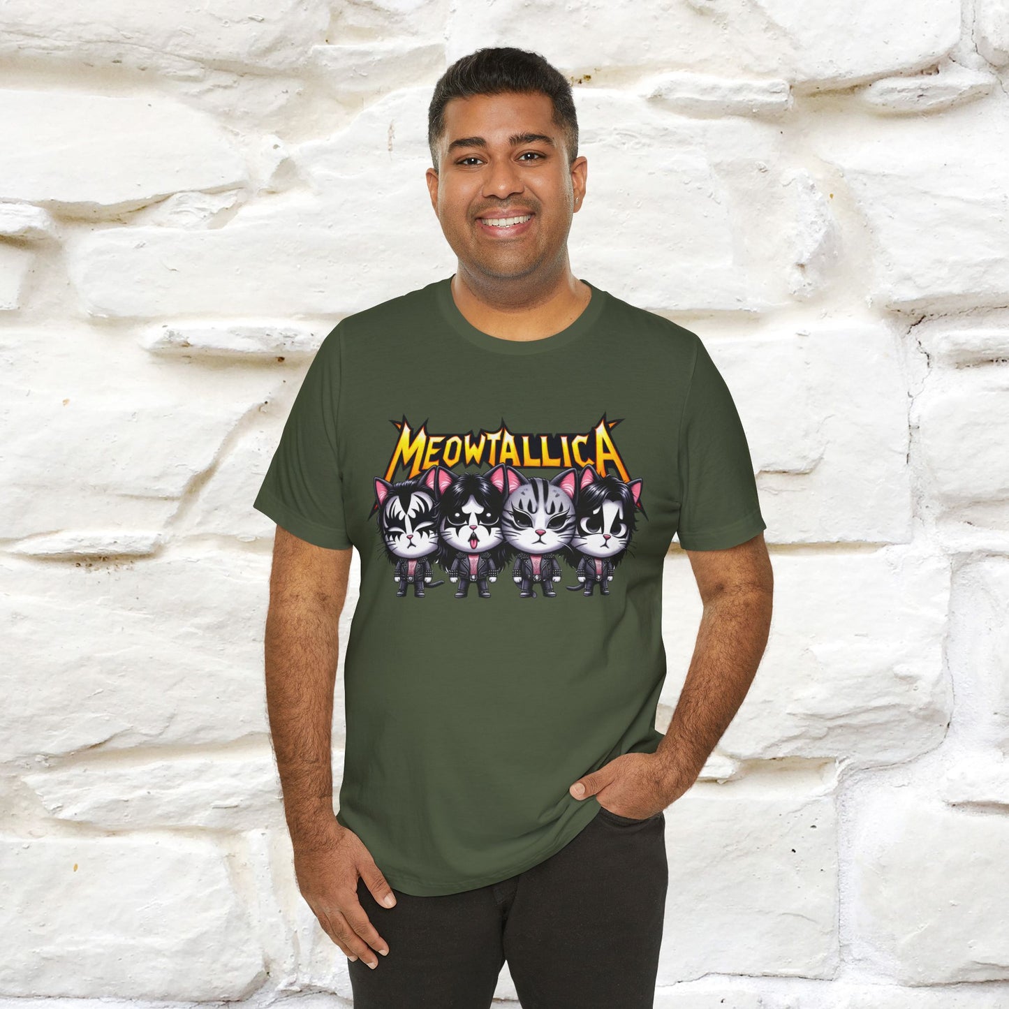 Meowtallica T-Shirt | Rock-Inspired Cat Tee| Nunu&Miao Studio - Nunu&Miao Studio